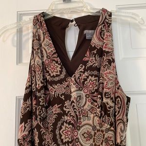 Pretty sleeveless dress by Ann Taylor